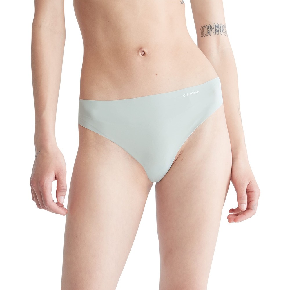 Calvin Klein Thong Panty Sage Meadow Seamless, Nylon Blend, XS